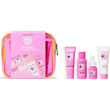 Přípravek na čištění pleti a oči Revolution Skincare Go Gentle Revolution Skincare Go Gentle Squalane & Oat Soothing Cleansing Balm hloubkově čisticí balzám se zklidňujícím účinkem 20 ml + Revolution Skincare Go Gentle Ceramide Soothing Milky Toner Essence zklidňující tonikum s ceramidy