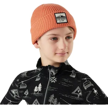 Čepice Dětská merino čepice SMARTWOOL Kids SMARTWOOL Patch Beanie, Terracotta velikost: LXL