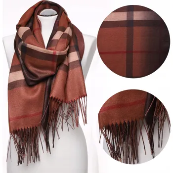 Šála DÁMSKÁ ŠÁLA MORAJ PODZIMNÍ/ZIMNÍ S TŘÁSNĚMI 180 cm