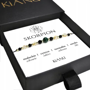 Náramek Náramek ŠTÍR Znamení Zvěrokruhu Přírodní Kameny Dárek k Narozeninám