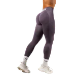 Nebbia Bezešvé extra push-up legíny s vysokým pasem FLOW SEAMLESS 496 šedé - L