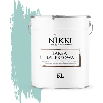 barva na zeď BARVA LATEXOVÁ NA ZEĎ MÍTOVÁ H1553 5L HLUBOKÝ MAT PRO STĚNY A STROPY