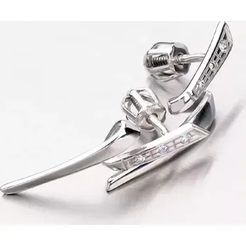 Náušnice Dámské náušnice žluté zlato 585 visací DZ2032-B-ZIR