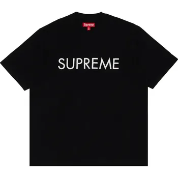 Pánské tričko Supreme Capital S/S Top Black Velikost: L