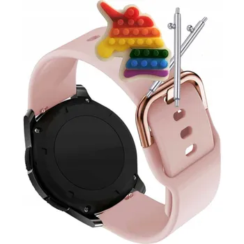 Pouzdro na mobilní telefon Pásek Řemínek Silikon Růžový Poutko pro Samsung Galaxy Watch 46MM