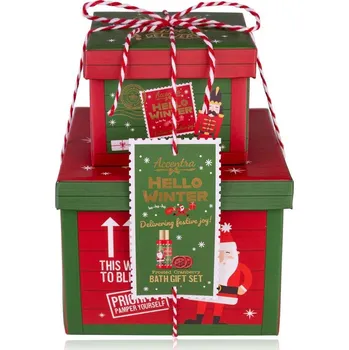 Sprchový gel SET koupelový HELLO WINTER ve skládaných dárkových krabičkách menších NOVINKA ACCENTRA