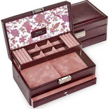 Šperkovnice Sacher Helen Florage 34_501_360102 vínová