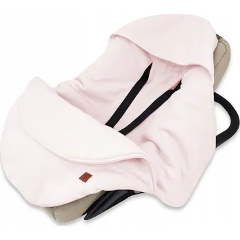 Zavinovačka Zavinovačka s kapucí celoroční 2-2,5 tog pro autosedačku MimiNu SOFT RŮŽOVÝ 62 cm