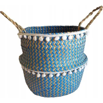 Obraz Úložný koš s úchyty, modrý