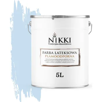 barva na zeď BARVA LATEXOVÁ, ODOLNÁ PROTI SKVRNÁM, NA STĚNY, BARVA SVĚTLE MODRÁ H0169 5L HLUBOKÝ MAT