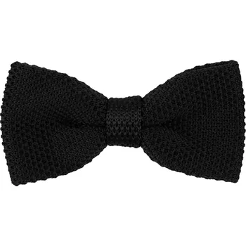 Motýlek Černý dětský pletený motýlek