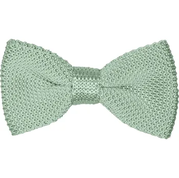 Motýlek Šalvějově zelený (sage green) pánský pletený motýlek