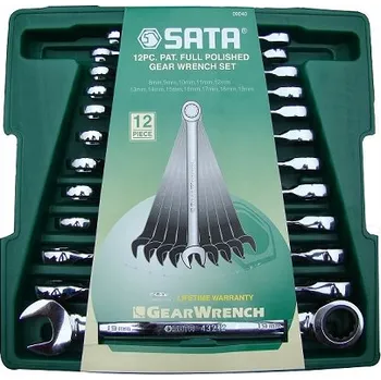 Klíč SATA Sada 12 očkoplochých klíčů s ráčnou ST09040-02