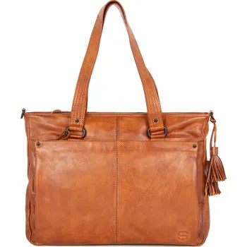 Praktická brandy kožená taška na laptop SPIKES & SPARROW