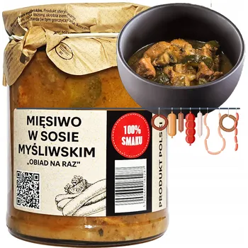 Hotové jídlo Hotové jídlo Maso v myslivecké omáčce, vysoký obsah bílkovin, nesířené 490 g