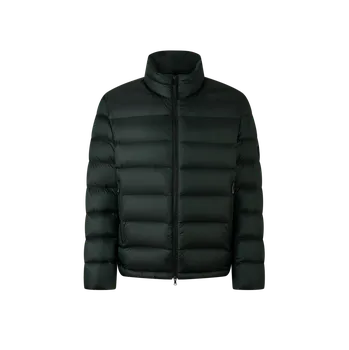 Pánská péřová bunda Hugh-D v tmavě zelené barvě 52
