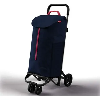 Nákupní taška ALDOTRADE nákupní taška na kolečkách TWIN modrá (nákupní taška, taška na kolečkách)