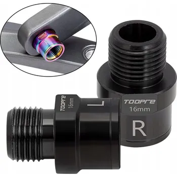 Pedál na kolo 2x Prodlužovací adaptér pedálů na kolo, černé, 16 mm