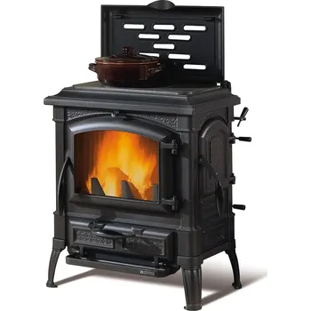 Krbová kamna Nordica Isetta con cerchi Evo Černý smalt