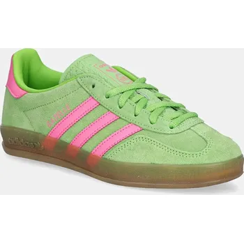 Dámské tenisky Semišové tenisky adidas Originals Gazelle Indoor JQ1794 zelená 77X, EUR 40 2/3