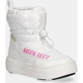 Dívčí zimní obuv Dětské zimní boty Moon Boot MB JR PARK TUBE MID GLITTER WP bílá barva, 80D3440110 80D3440110.27.34 00X, EUR 31