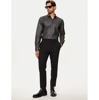 Pánská móda Hugo Košile Elisha02 50524846 Černá Extra Slim Fit 44