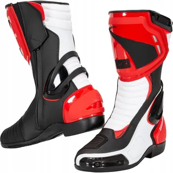 Moto obuv REKURV C-14.05 Moto Boty Městské Unisex Bílo-Černo-Červené vel. 40