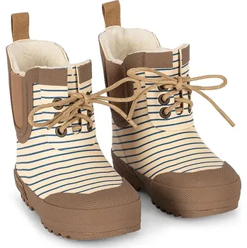 Dívčí holínky Dětské holínky Konges Sløjd THERMO BOOTS PRINT béžová barva, KS103543 KS103543.9BYA 08X, EUR 21