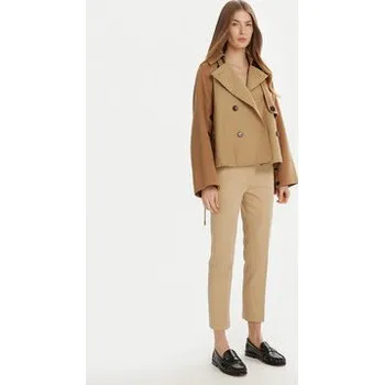 Pánské kalhoty Weekend Max Mara Chino kalhoty Vite 2515131021 Béžová Slim Fit 38