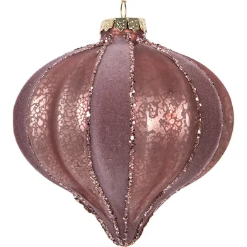 Vánoční ozdoba Clayre & Eef - Skleněná vánoční ozdoba 6GL5157