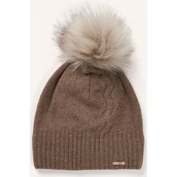 Čepice Capo Dámská Čepice S Kašmírem A Ozdobnými Kamínky, světle...