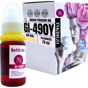 Žlutá inkoustová kazeta Inkdigo pro Canon