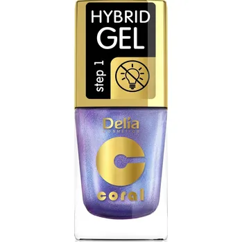 Lak na nehty NOVINKA! DELIA Hybridní lak GEL Krok 1 11 ml 109 SVĚTLE MODRÁ