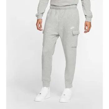 Nike pánské tepláky Club Fleece šedé, velikost S