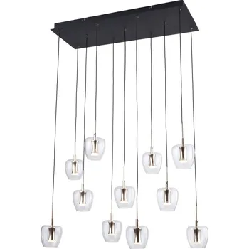 Zuma Line MD2291-11B-3BGT - LED Lustr na lanku NELSON 11xLED/3W/230V černá