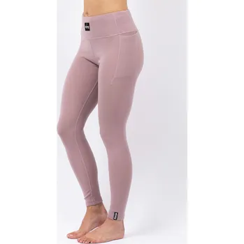 Pánské legíny legíny EIVY POCKET MERINO WOOL RIB TIGHTS faded woodrose Velikost: M