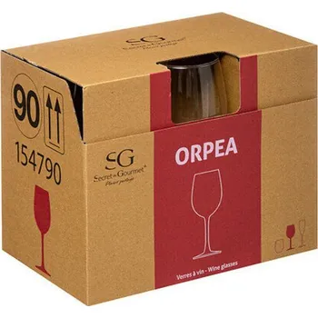 Sklenice Sada 6 sklenic na víno Orpéa 360ml sklo