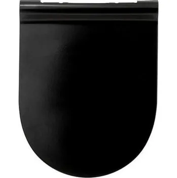 WC sedátko Ultra-Slim černé WC sedátko Softclose z duroplastu pomalu klesající