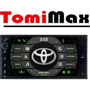 Autorádio TomiMax Toyota Android 14 autorádio s WIFI, GPS, USB, BT LOW HW výbava: 4 Core 2GB+32GB LOW