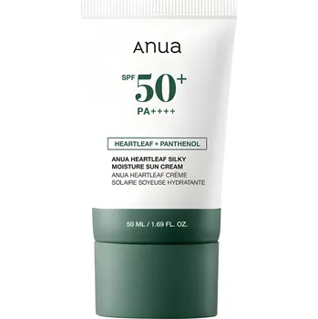Kosmetika Zklidňující krém s ochranným faktorem - Anua Heartleaf Silky Moisture Mild Sunscreen SPF50+/PA++++