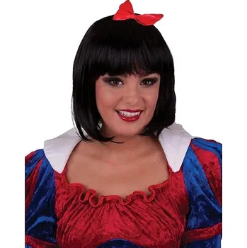 Karnevalový doplněk Funny Fashion Paruka Sněhurka černá