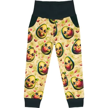 Tepláčky s kapsou - Avokádo Velikost: 116