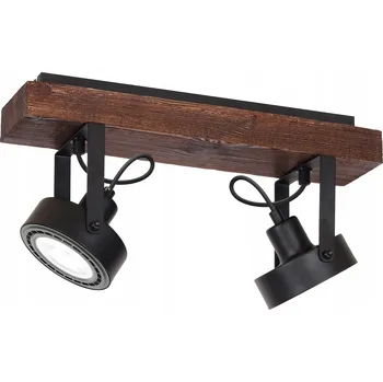 STROPNÍ SVÍTIDLO LUMINEX VIVA WOOD 1228 DŘEVO/ČERNÉ