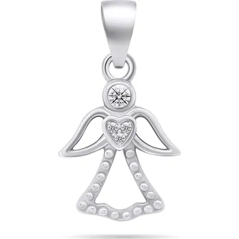 Přívěsek Brilio Silver Krásný stříbrný přívěsek se zirkony Anděl PT121W + 2 měsíce na vrácení zboží