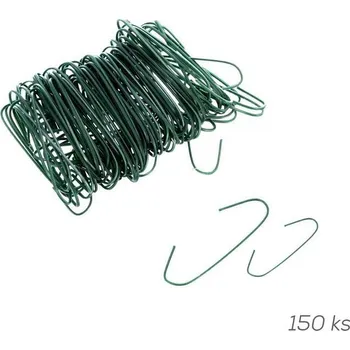 Věšák Háček kov vánoční 150 ks mix zelená