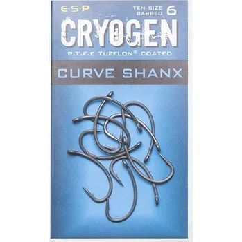 Rybářský háček Zemní Háčky s protihrotem ESP Cryogen Curve Shanx 10 ks