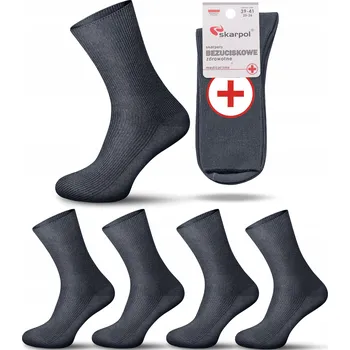 Pánské ponožky Skarpol Ponožky Art. 02 šedé, velikost 35-38