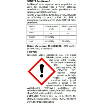 Změkčovač vody SONETT Změkčovač vody 1 kg - náhradní náplň