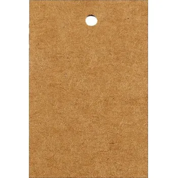 Dárková visačka Papírová visačka / jmenovka 40x60 mm, barva hnědá přírodní