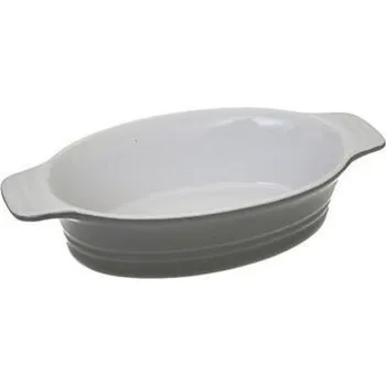 5five simply smart Oválná hliněná nádoba 22x11 cm šedá